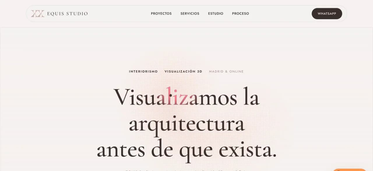 Equis Studio — vista de la página de inicio (equisstudio.com)